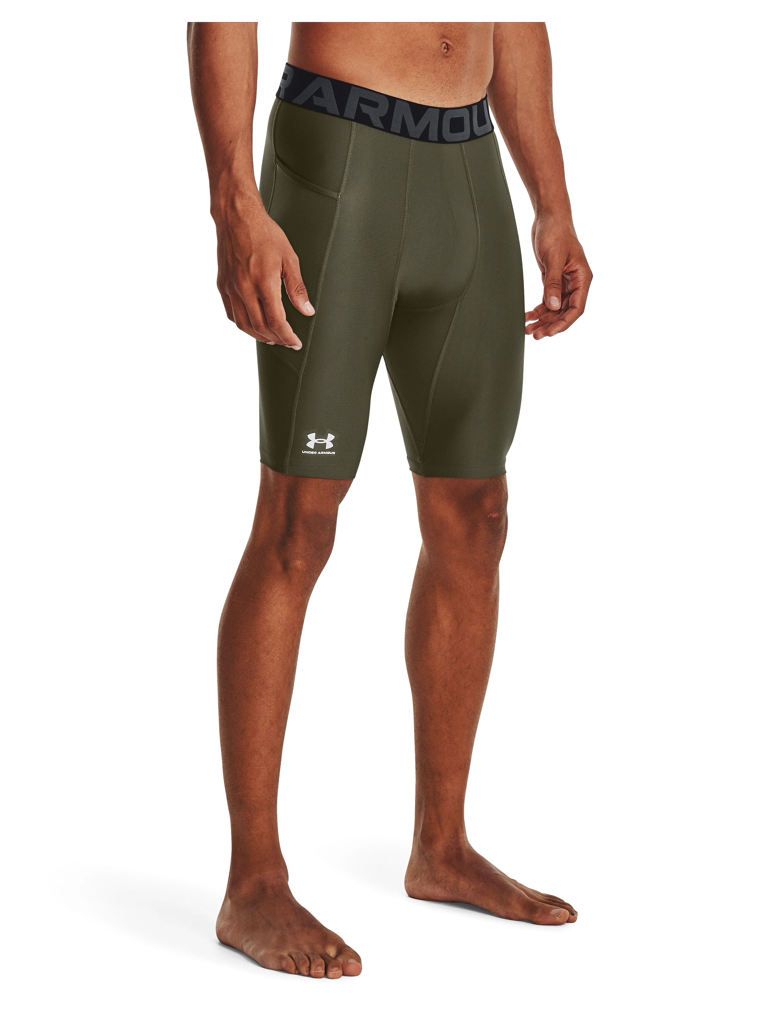 Under Armour - UA HG Armour Lng Shorts - træningstights - marine od green - 3