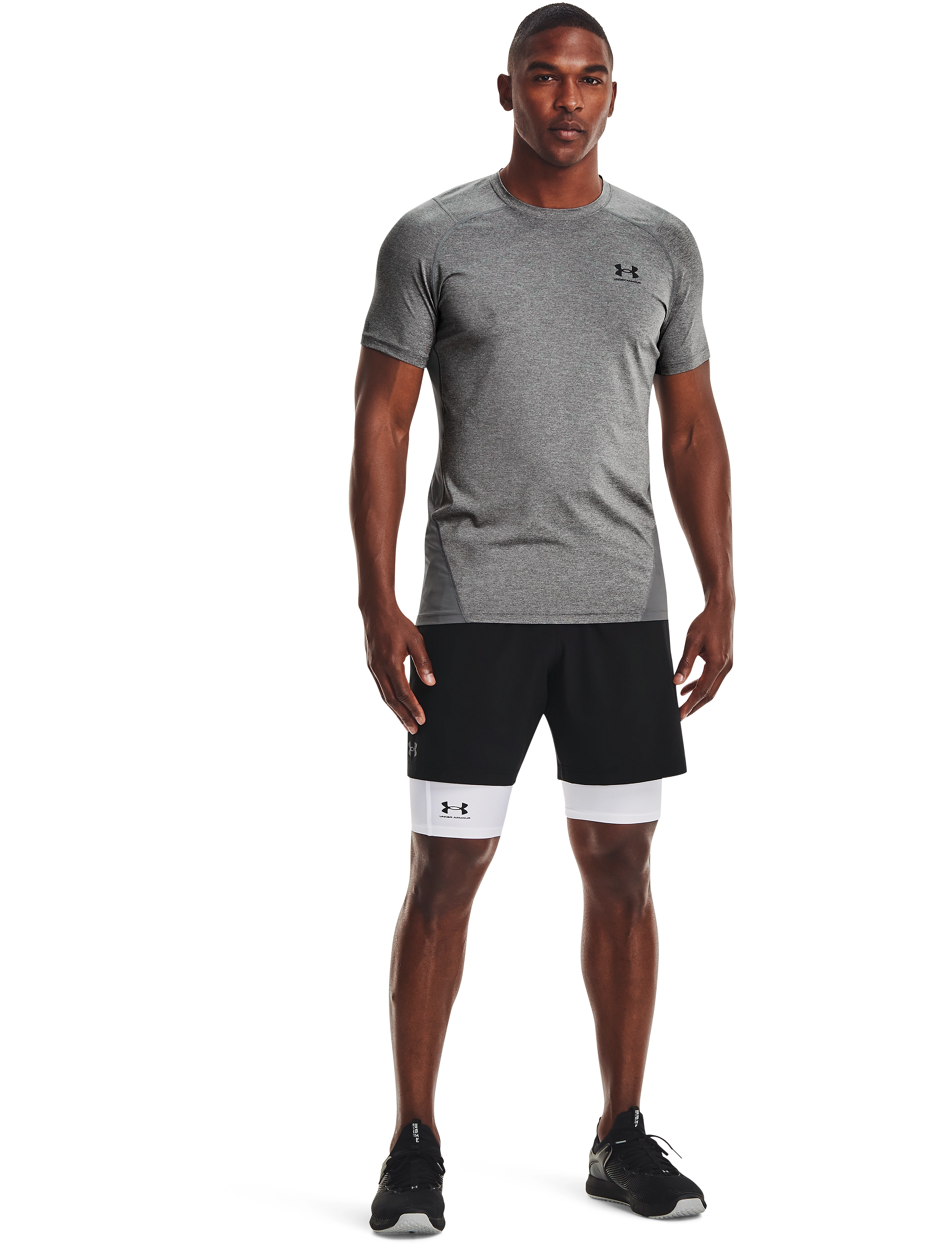 Under Armour Ua Hg Armour Lng Shorts, S, White, Shorts > Sportsshorts, Herre