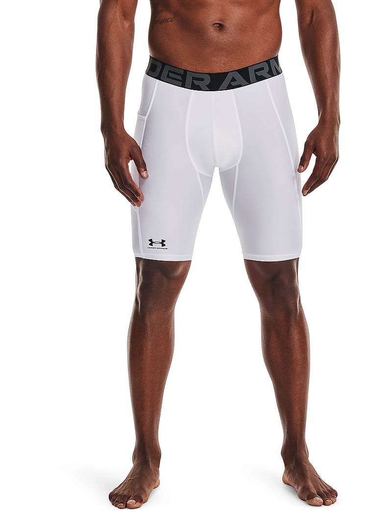 Under Armour - UA HG Armour Lng Shorts - træningstights - white - 3