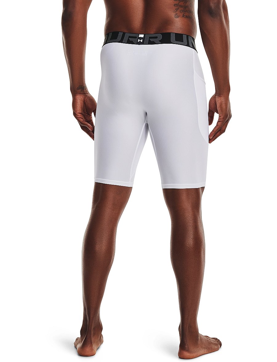 Under Armour - UA HG Armour Lng Shorts - treeningretuusid - white - 4