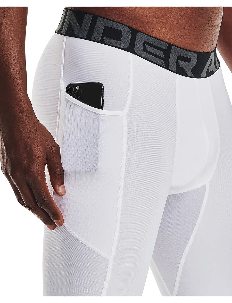 Under Armour - UA HG Armour Lng Shorts - treeningretuusid - white - 5