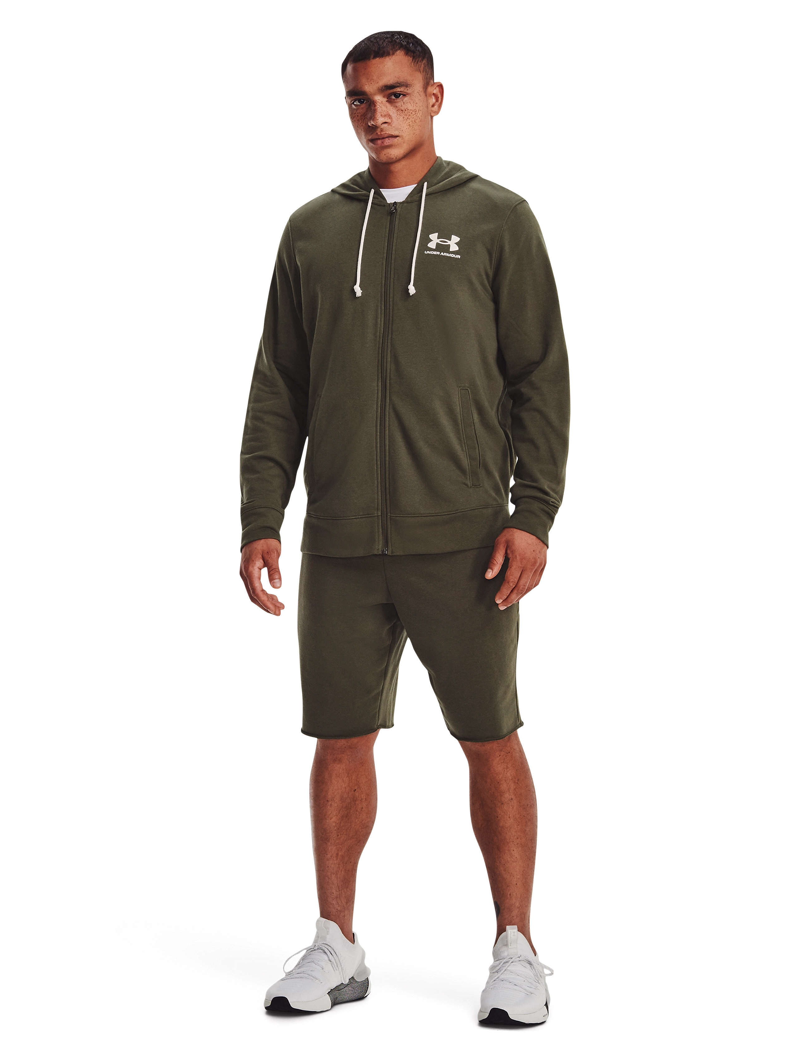 Under Armour - UA RIVAL TERRY SHORT - marine od green - 4