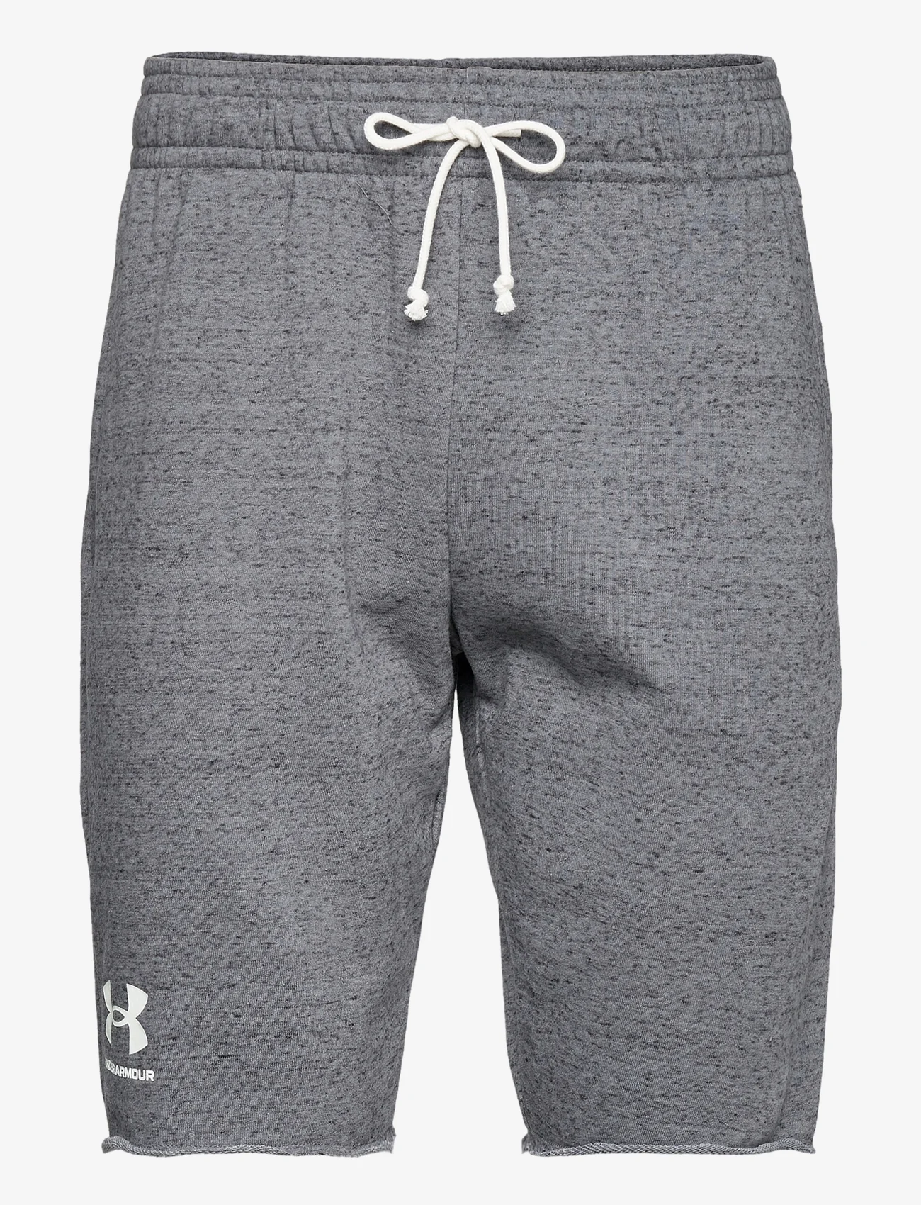 Under Armour - UA RIVAL TERRY SHORT - training shorts - pitch gray full heather - 0