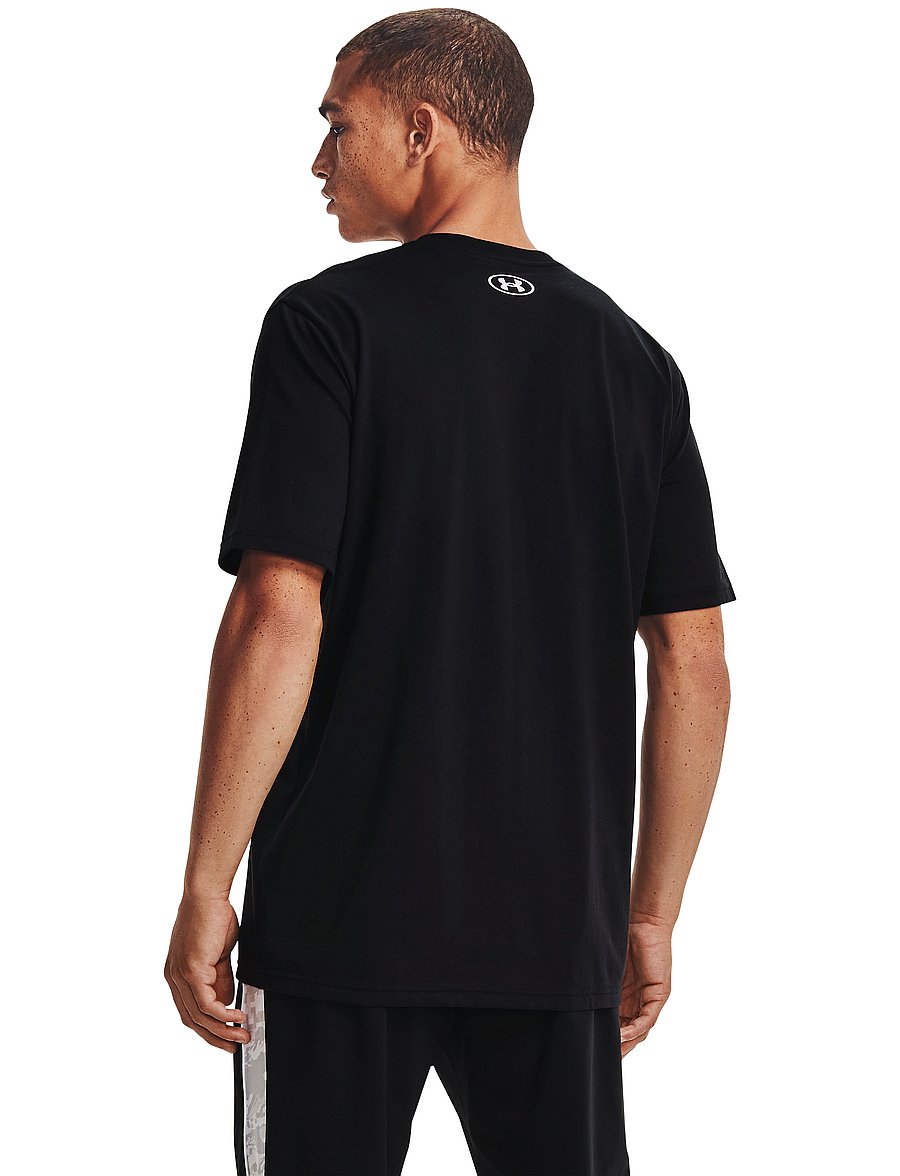 Under Armour - UA ABC CAMO BOXED LOGO SS - t-shirts - black - 4