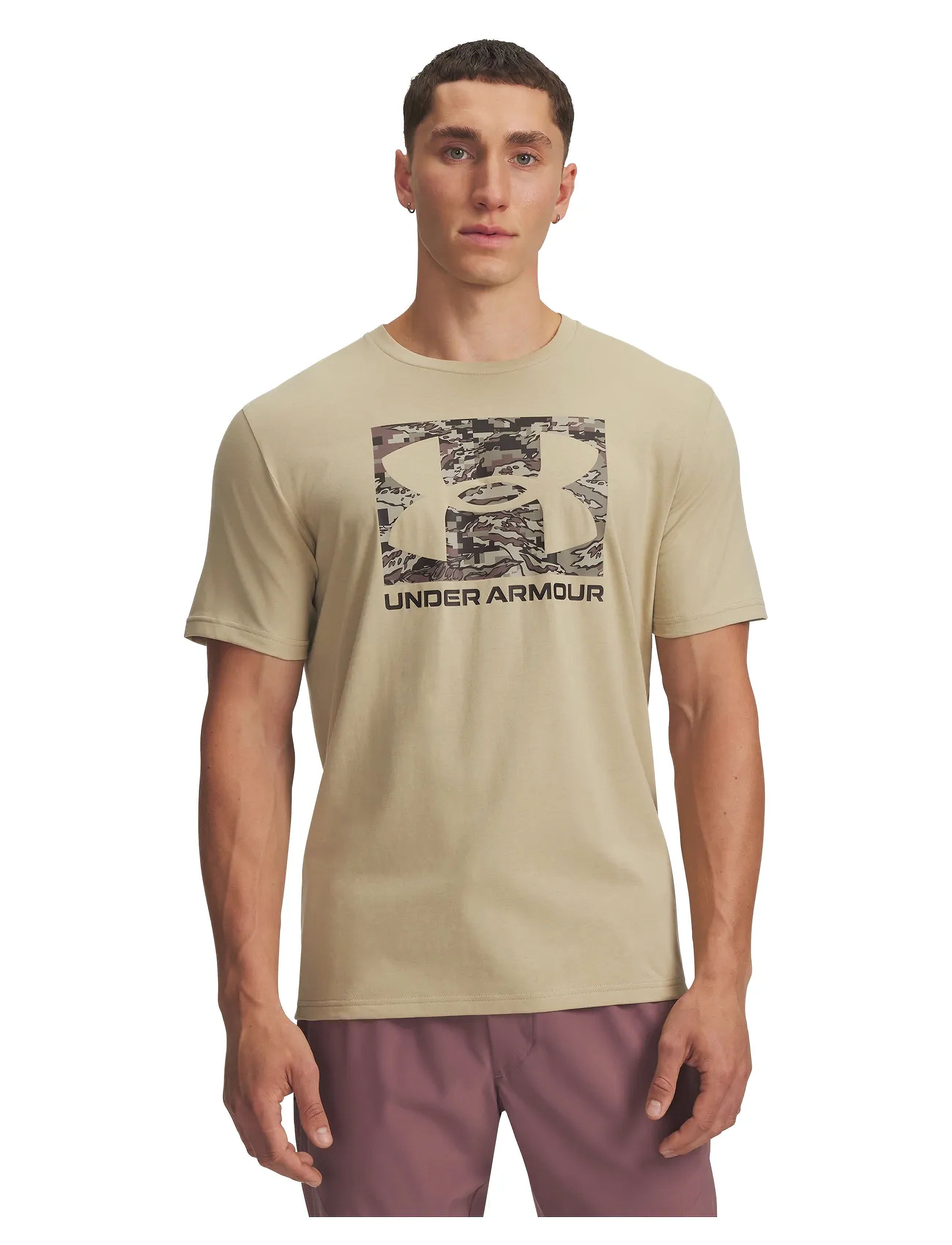 Under Armour UA ABC CAMO BOXED LOGO SS - T-särgid - FIELD KHAKI / khaki/green