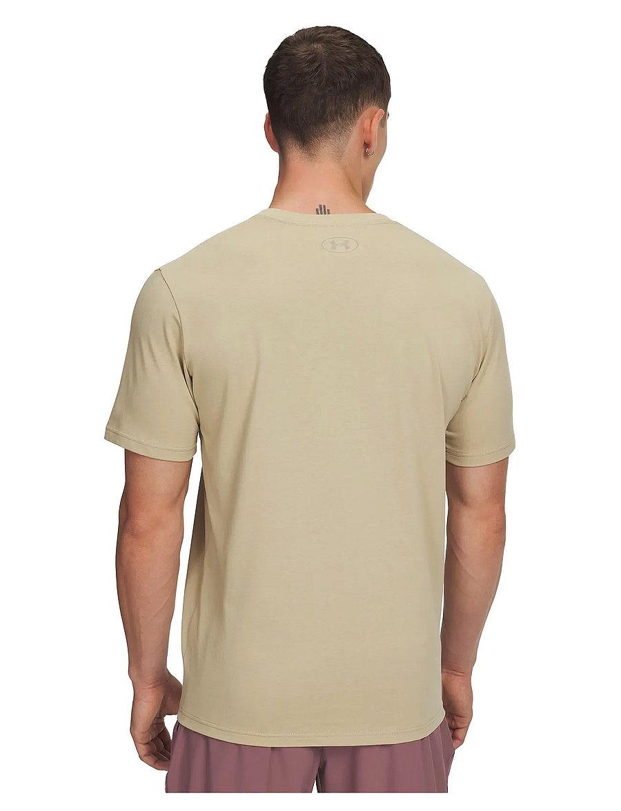 Under Armour - UA ABC CAMO BOXED LOGO SS - t-shirts - field khaki - 3