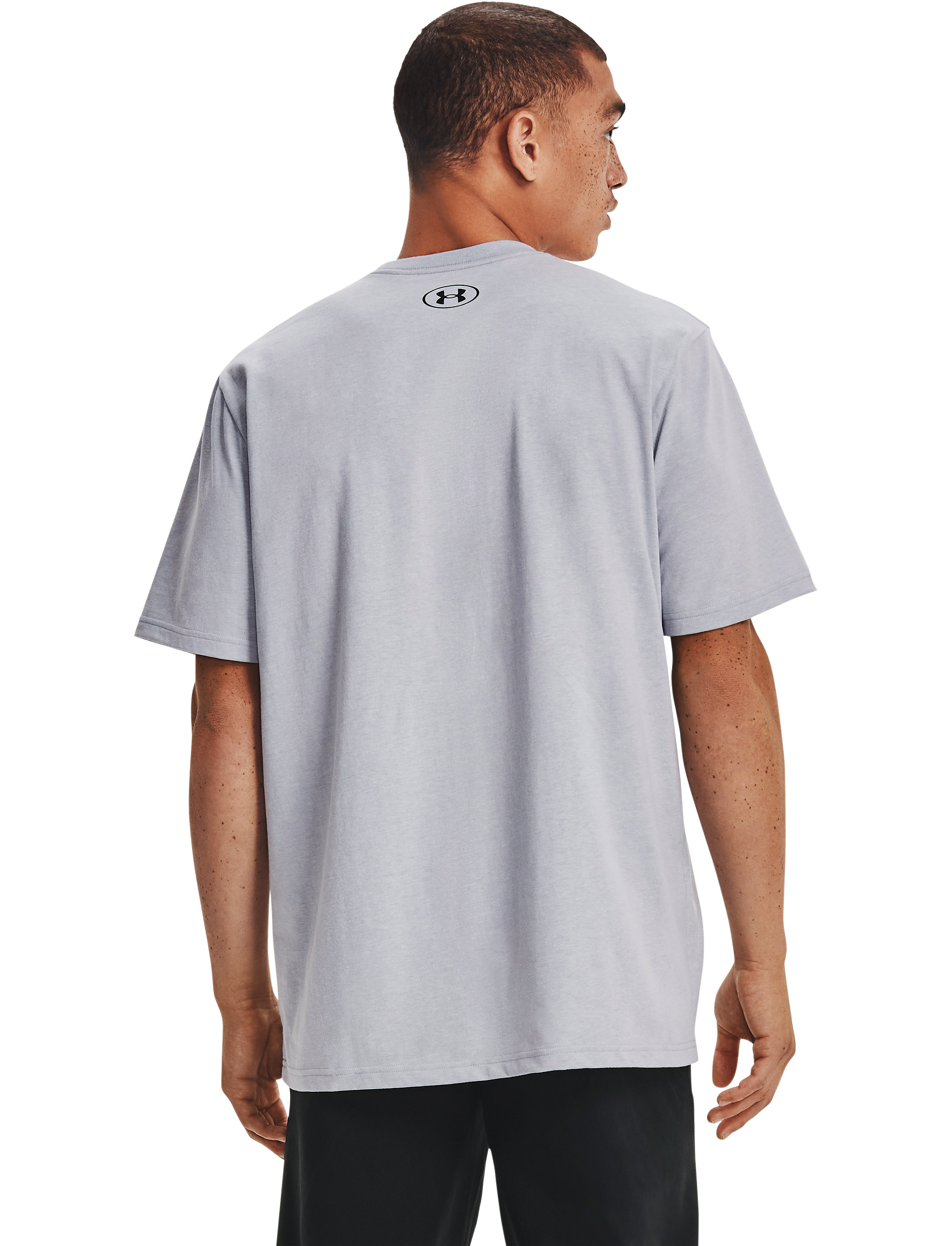 Under Armour - UA ABC CAMO BOXED LOGO SS - tops & t-shirts - mod gray - 4