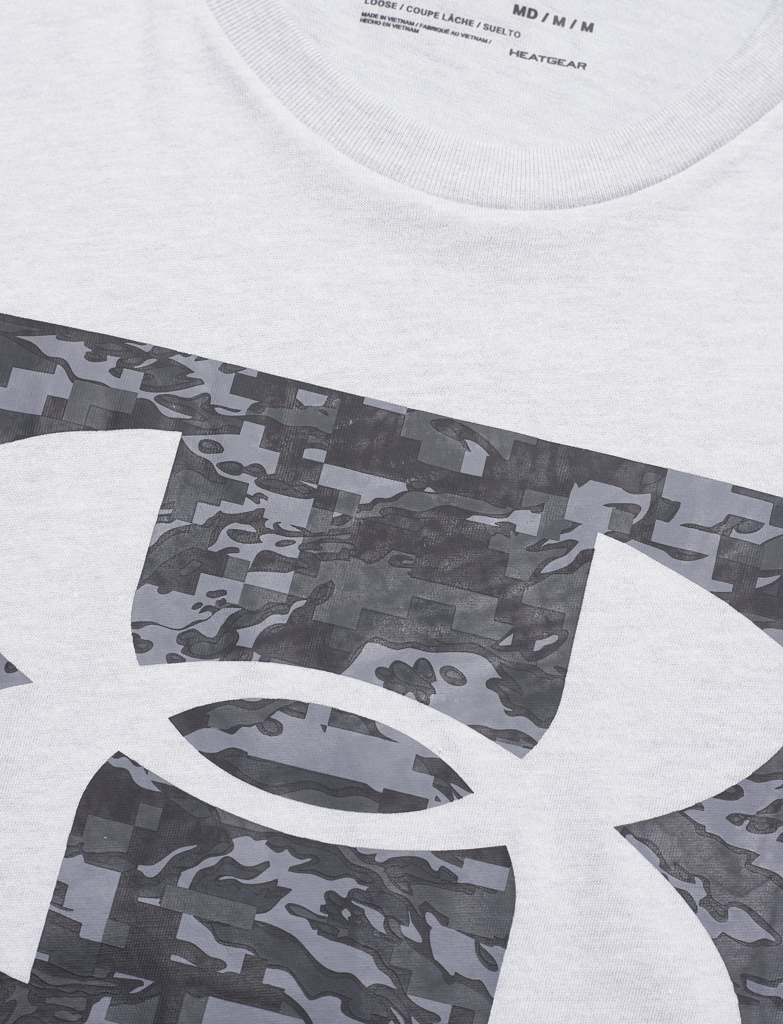 Under Armour - UA ABC CAMO BOXED LOGO SS - tops & t-shirts - mod gray - 5