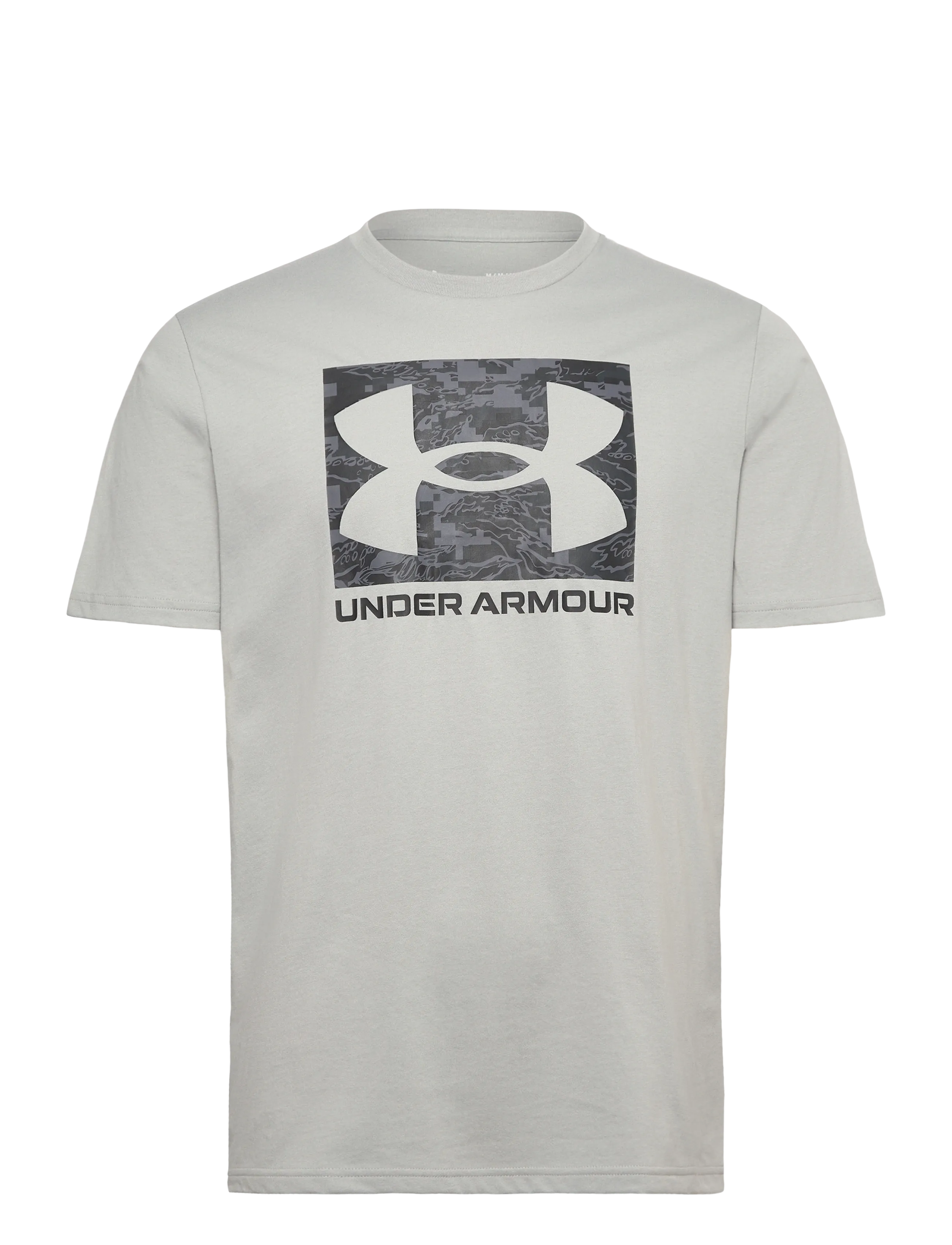Under Armour UA ABC CAMO BOXED LOGO SS - Överdelar - TITANIUM / grey