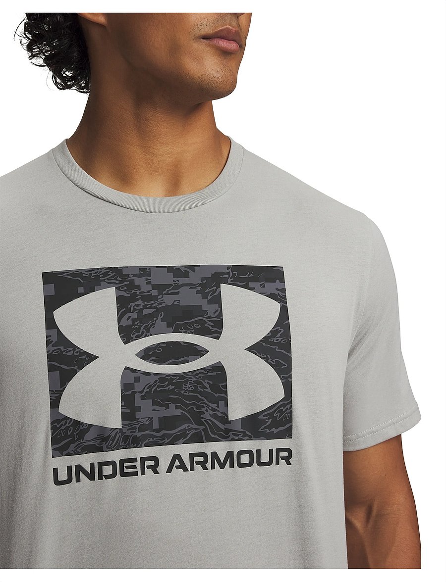Under Armour - UA ABC CAMO BOXED LOGO SS - oberteile & t-shirts - titanium - 4