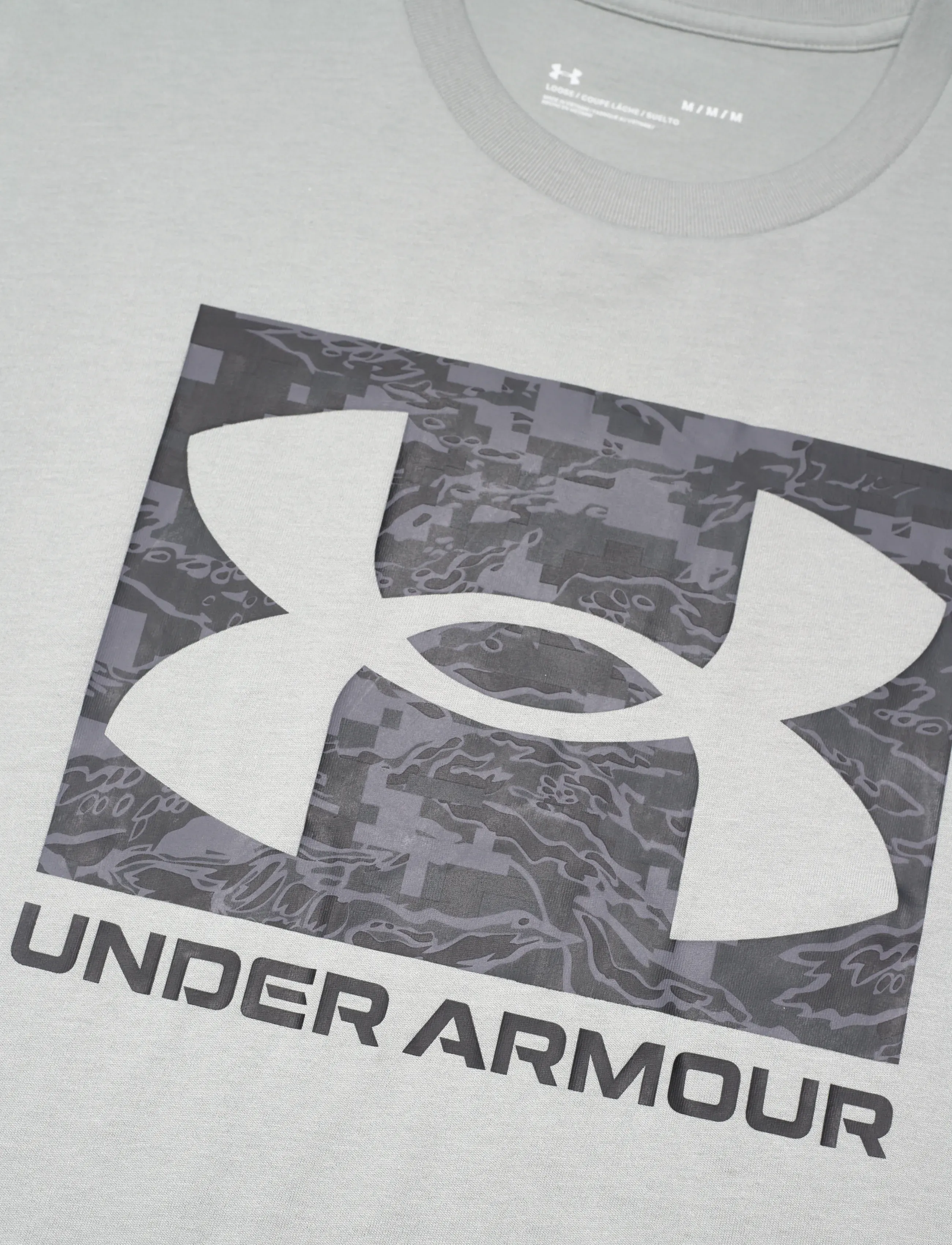 Under Armour - UA ABC CAMO BOXED LOGO SS - oberteile & t-shirts - titanium - 5