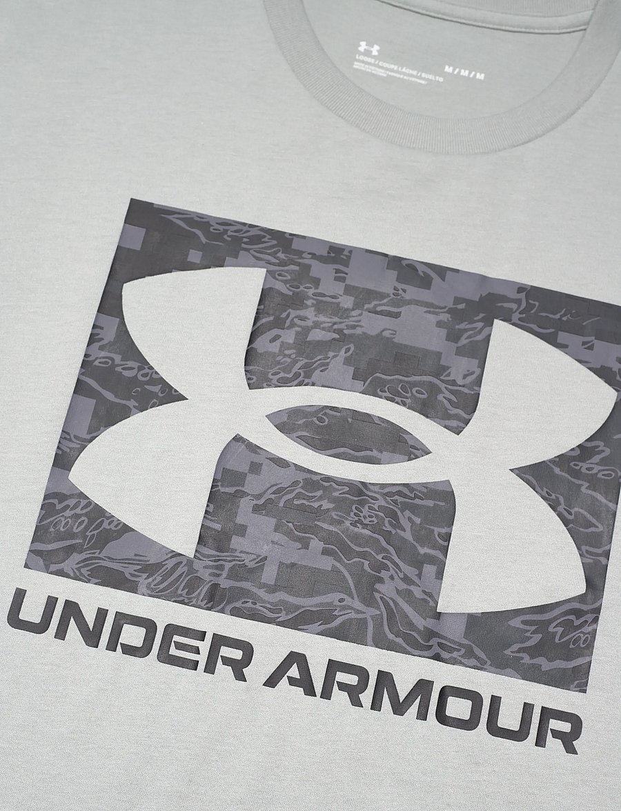 Under Armour - UA ABC CAMO BOXED LOGO SS - oberteile & t-shirts - titanium - 5