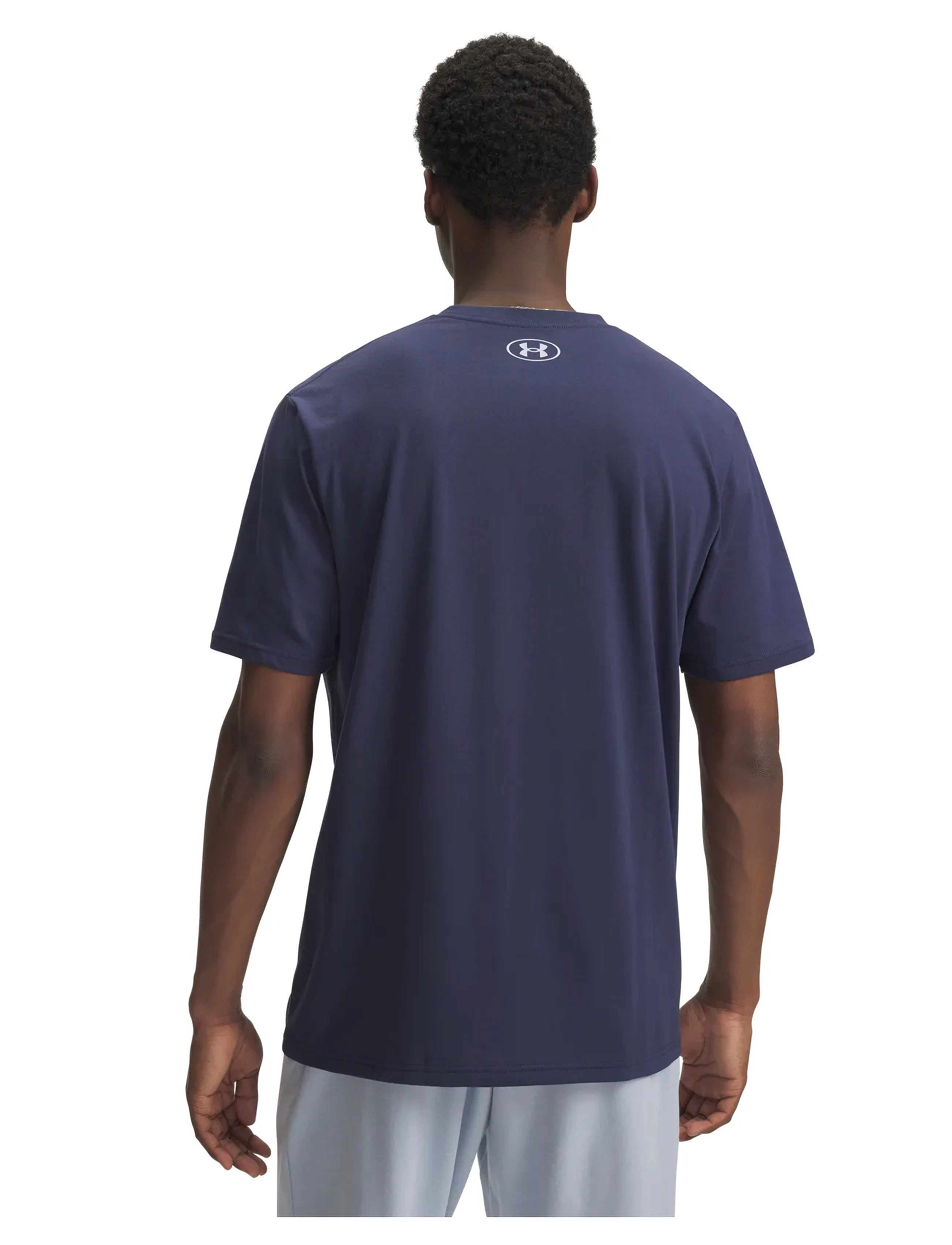 Under Armour - UA ABC CAMO BOXED LOGO SS - tops & t-shirts - washed navy - 3