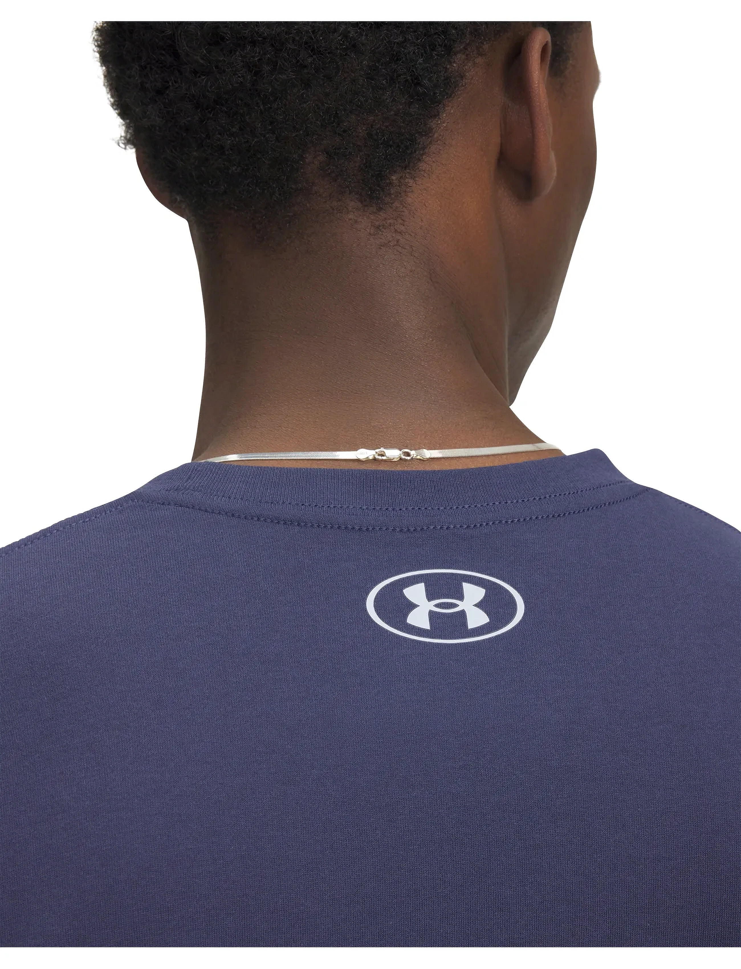 Under Armour - UA ABC CAMO BOXED LOGO SS - tops & t-shirts - washed navy - 4