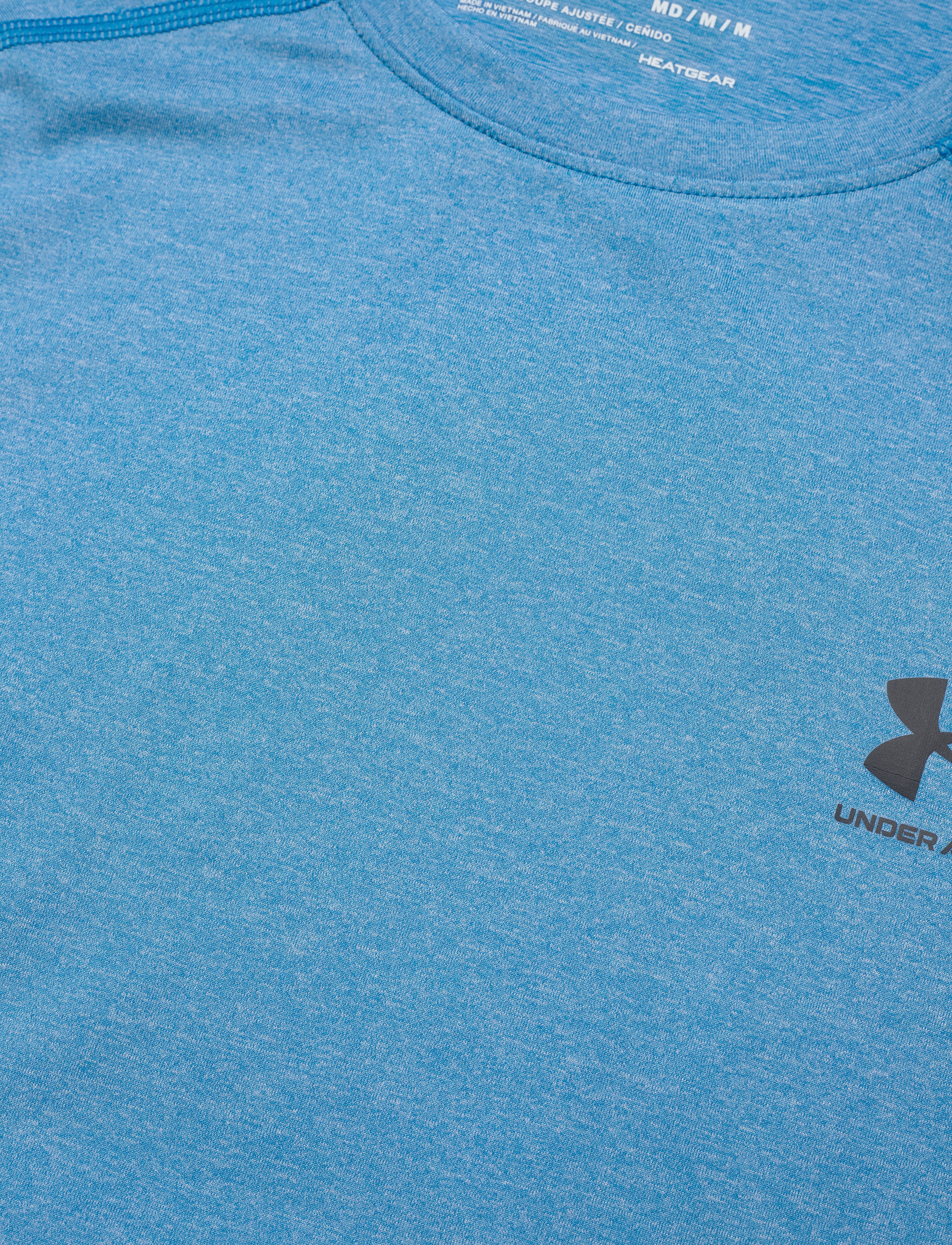 Under Armour - UA HG Armour Fitted SS - brilliant blue light heather - 2