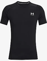 Under Armour - UA HG Armour Fitted SS - t-shirts - black - 0