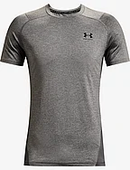 UA HG Armour Fitted SS - CARBON HEATHER