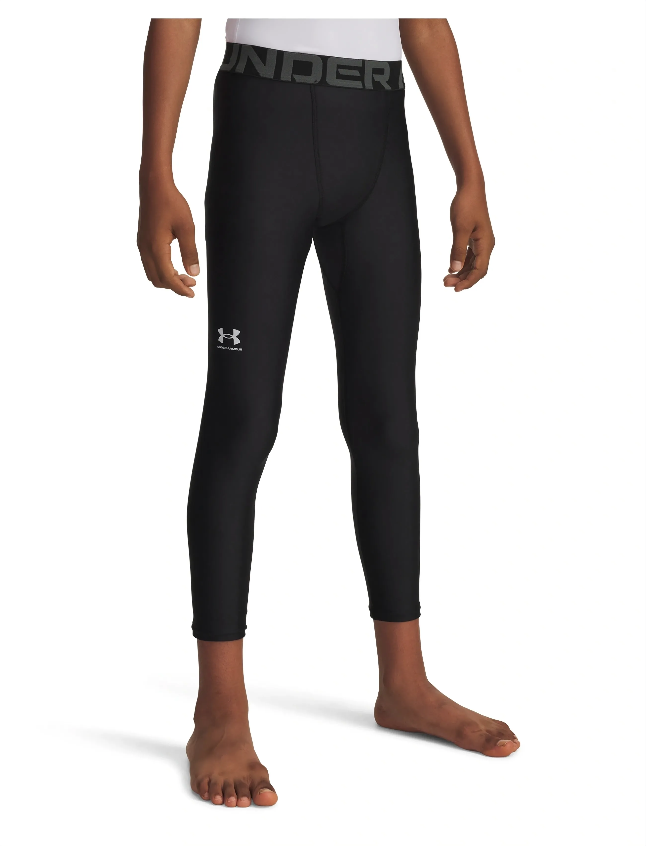 Under Armour Ua Hg Armour Leggings, 122-128, Black, Sport > Løbetræningstights, Børn