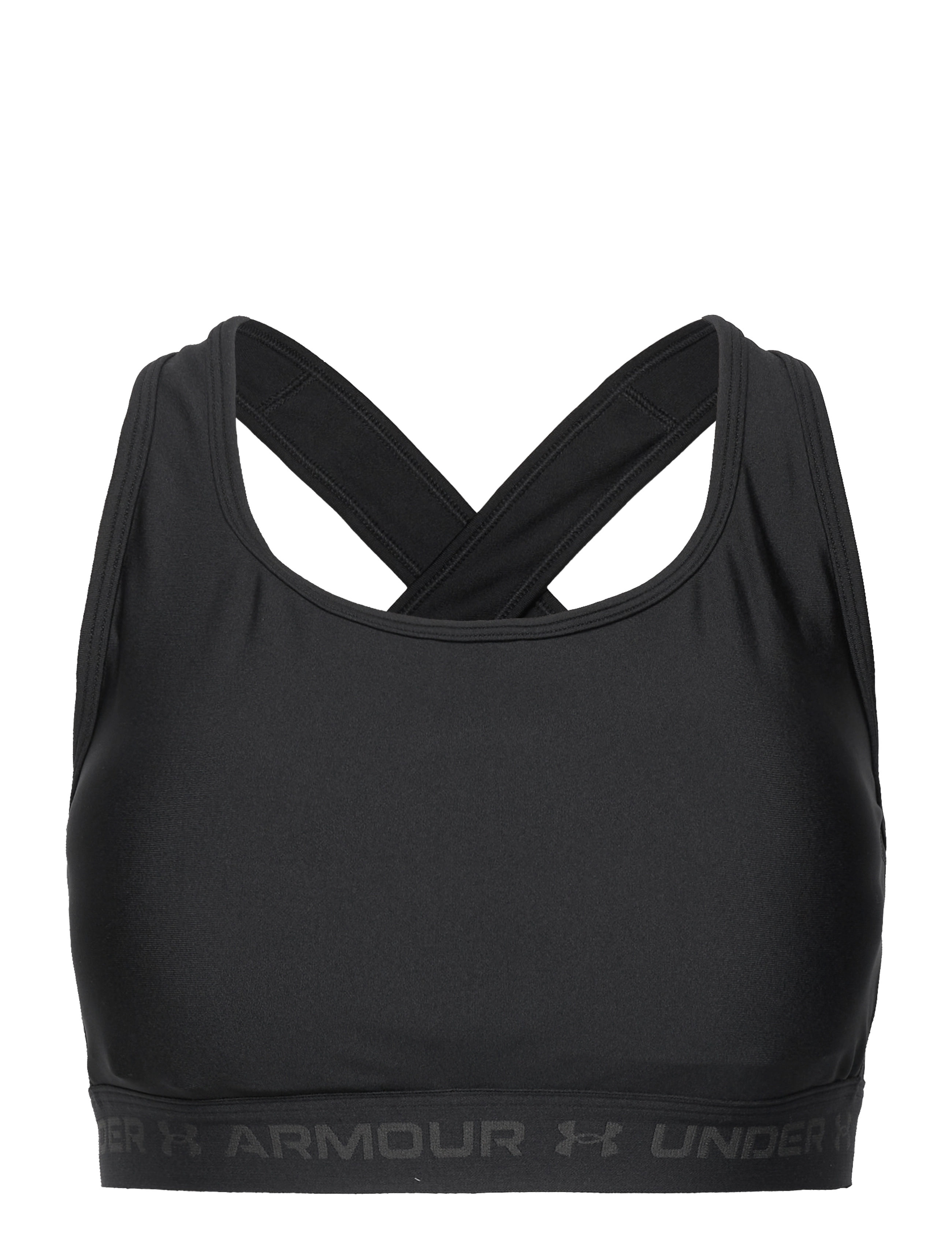 UNDER ARMOUR Crossback Mid BH& Schwarz - 2x- Damen