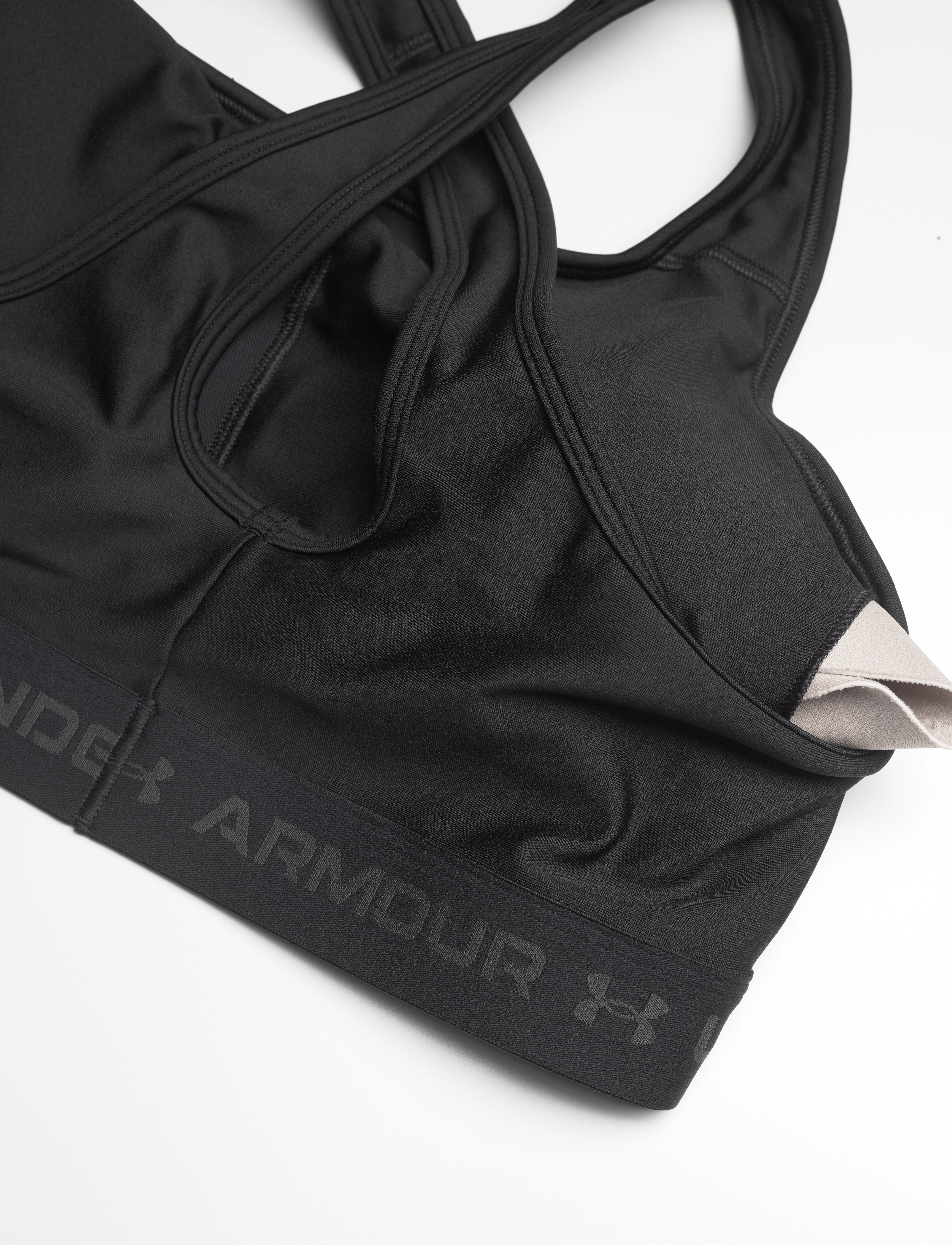Under Armour - Crossback Mid Bra& - sport-bhs: mittlerer halt - black - 4
