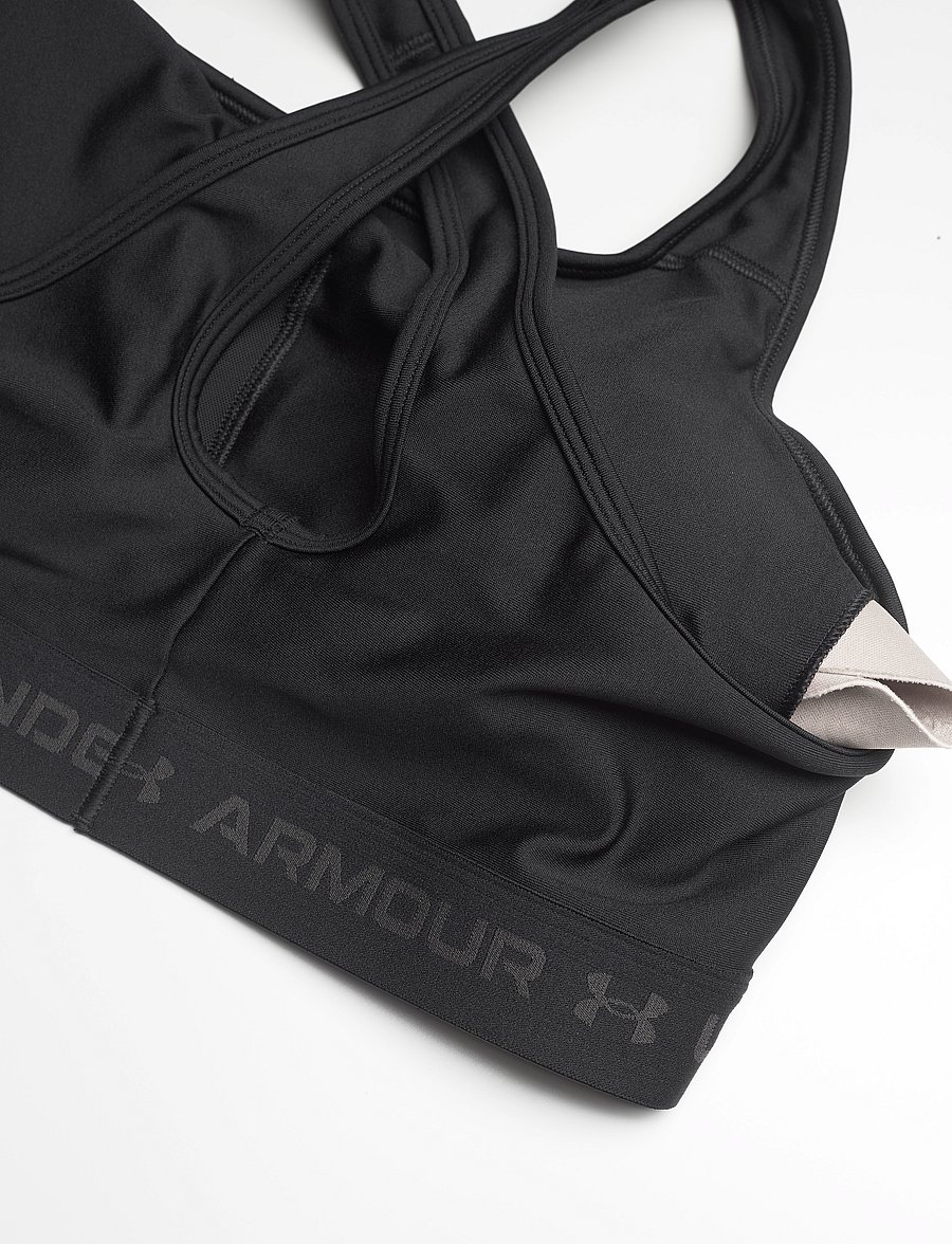 Under Armour - Crossback Mid Bra& - mittlerer halt - black - 4