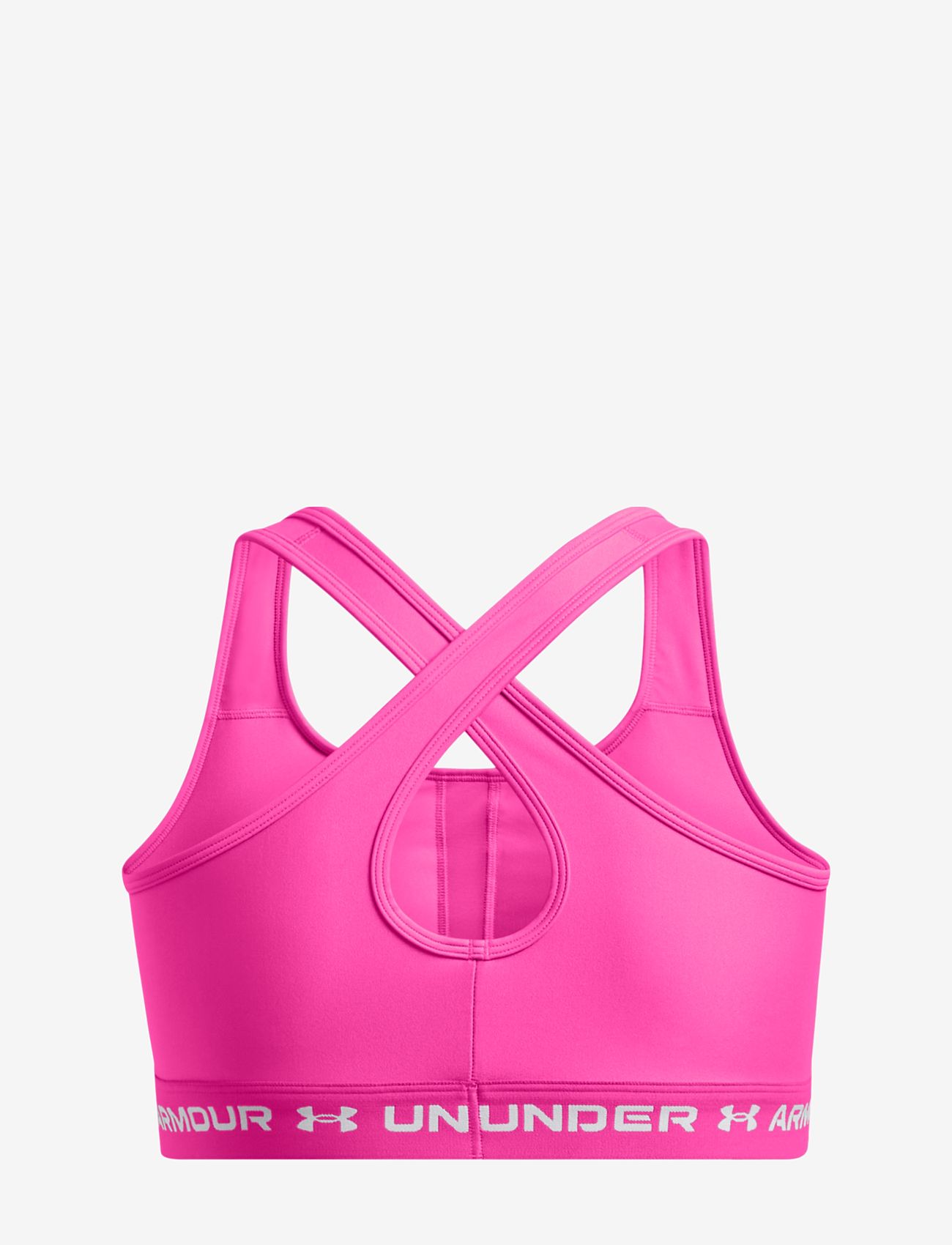 Under Armour - UA Crossback Mid Bra& - spordirinnahoidjad: keskmine - rebel pink - 1