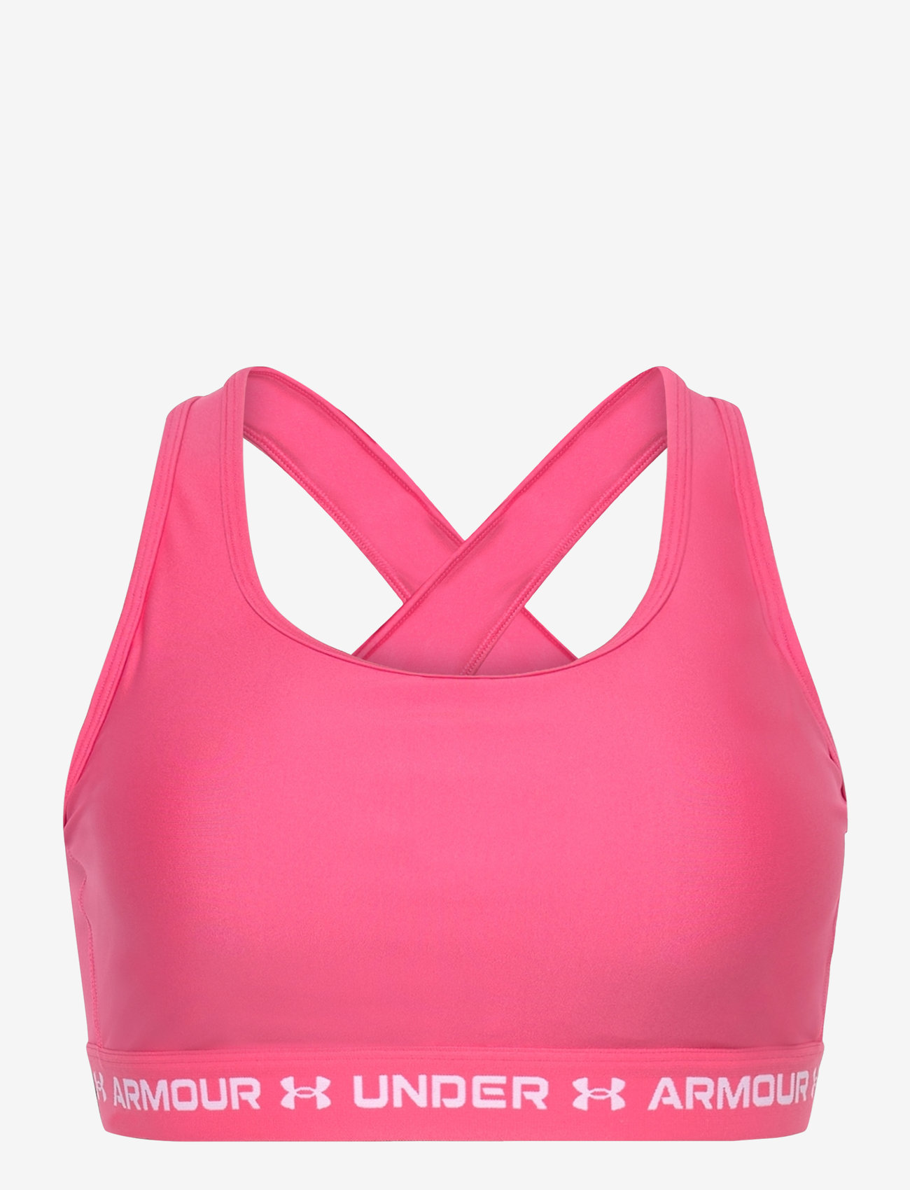 Under Armour - Crossback Mid Bra& - sports bh'er: medium støtte - super pink - 1
