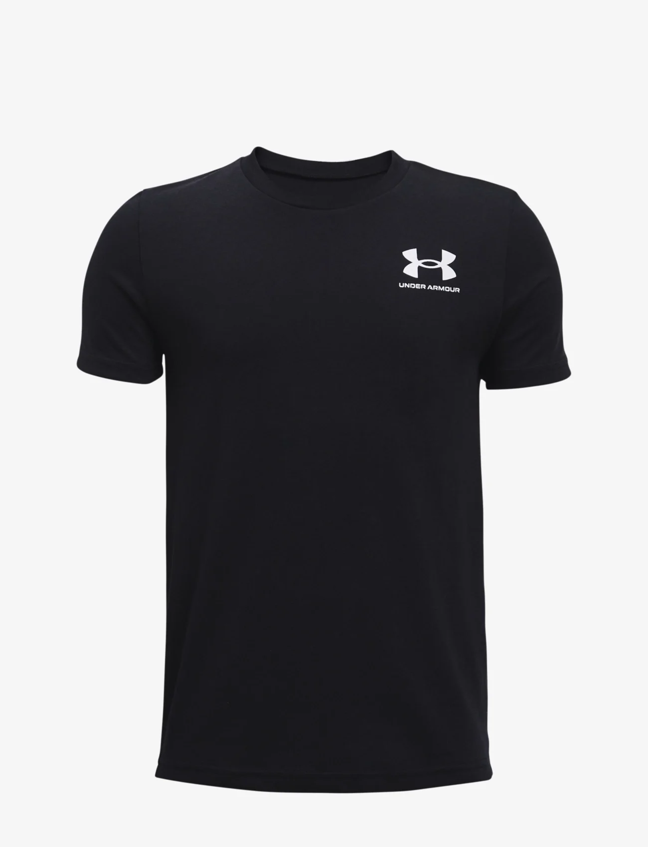 Under Armour - UA B SPORTSTYLE LEFT CHEST SS - sports tops - black - 1