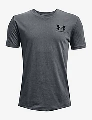 Under Armour - UA B SPORTSTYLE LEFT CHEST SS - sportieve tops - pitch gray - 0