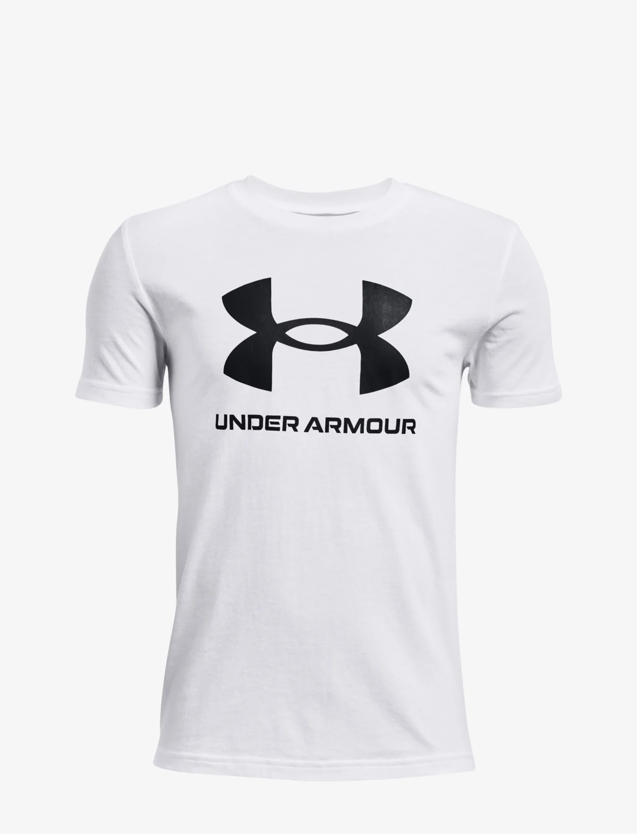 Under Armour - UA Sportstyle Logo SS - topy sportowe - white - 1