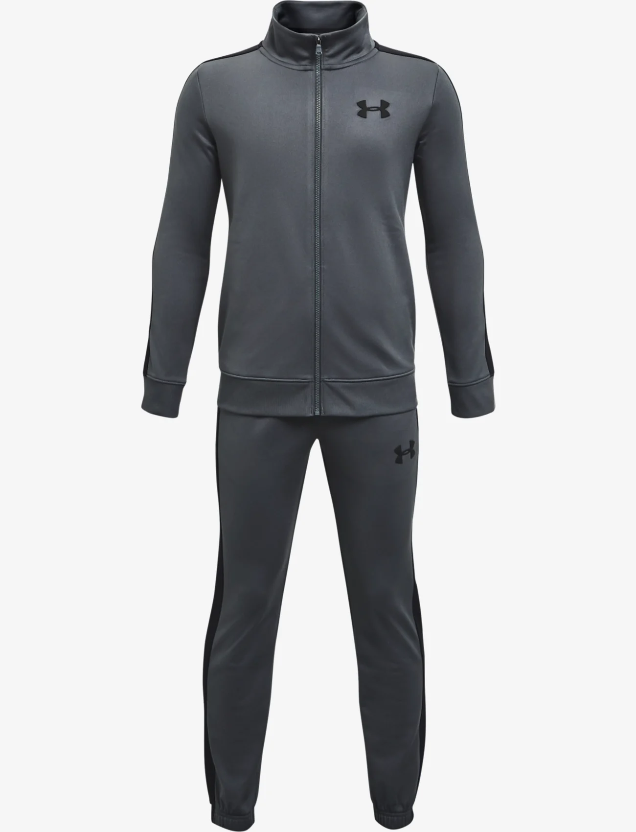 Under Armour - UA Knit Track Suit - sportiniai kostiumai - pitch gray - 0
