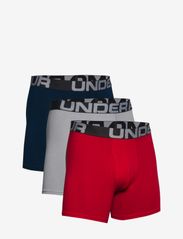 UA Charged Cotton 6in 3 Pack - RED