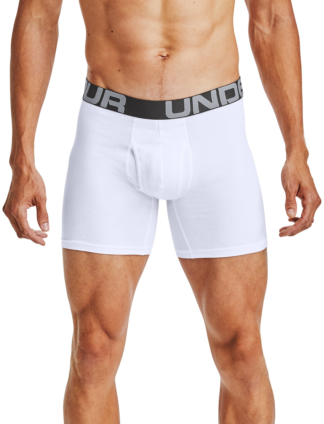 Under Armour - UA Charged Cotton 6in 3 Pack - trunks - white - 1