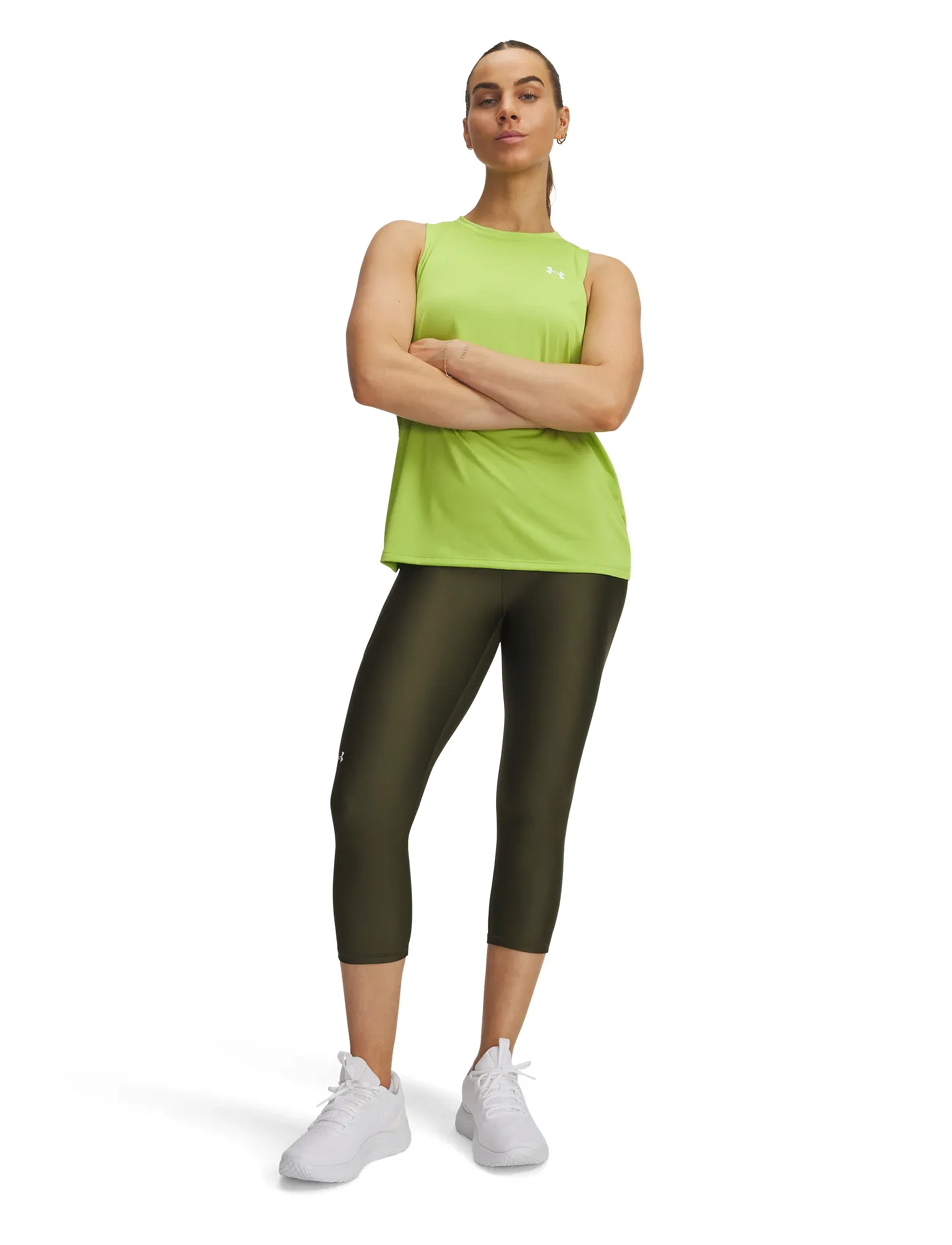 Under Armour - Tech Hi Capri - 3/4 pikkus - expedition green - 4