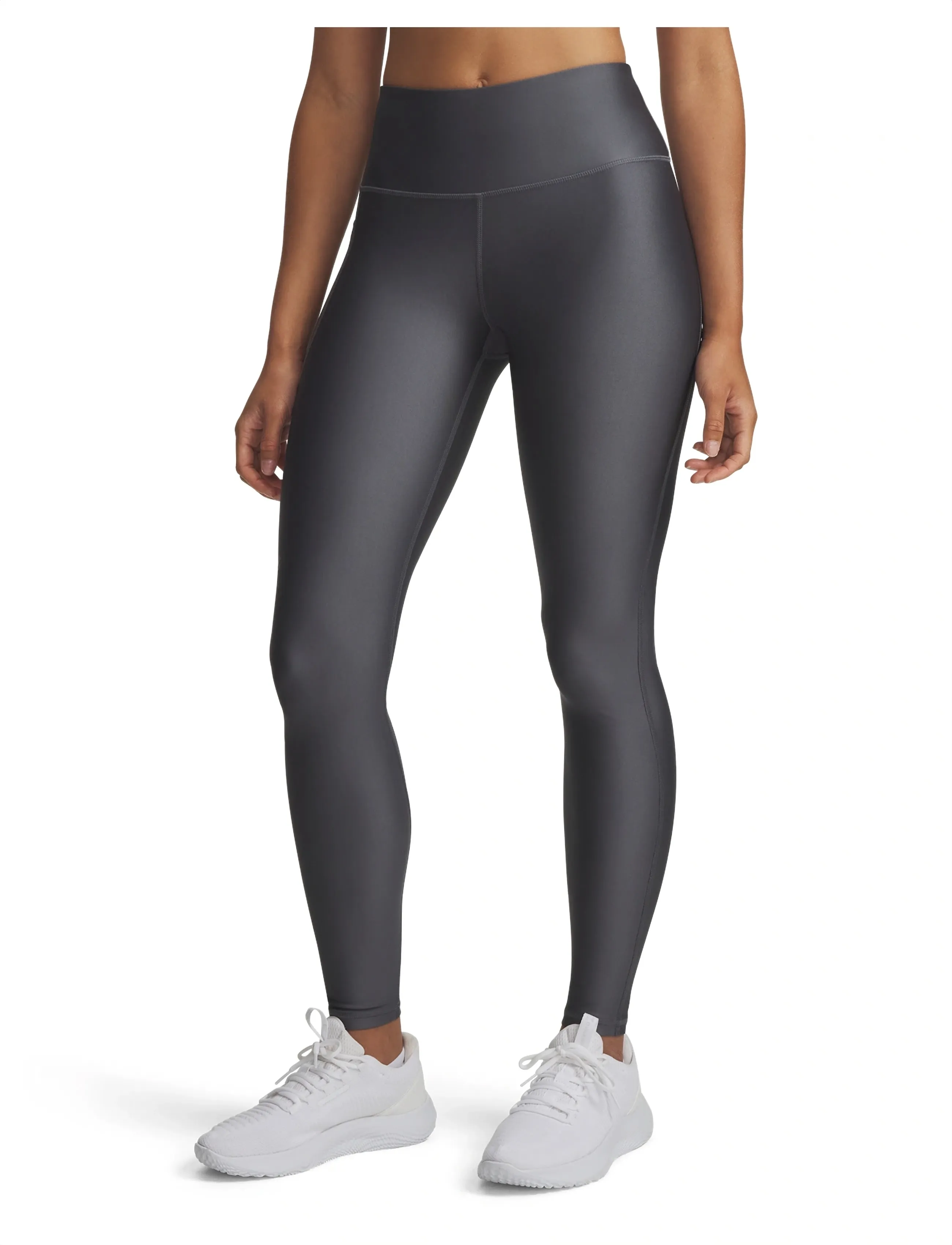 Under Armour Tech Hirise Legging, M, Sport, Grau - Running-training Tights, Frauen
