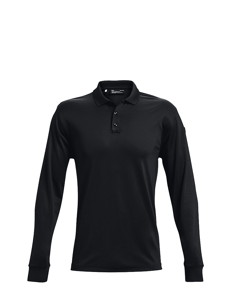Under Armour - Tac Performance Polo LS 2.0 - toppar & t-shirts - black - 1