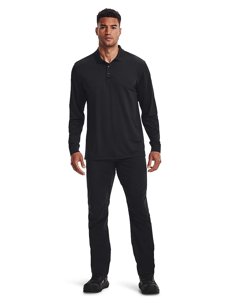 Under Armour - Tac Performance Polo LS 2.0 - toppar & t-shirts - black - 4