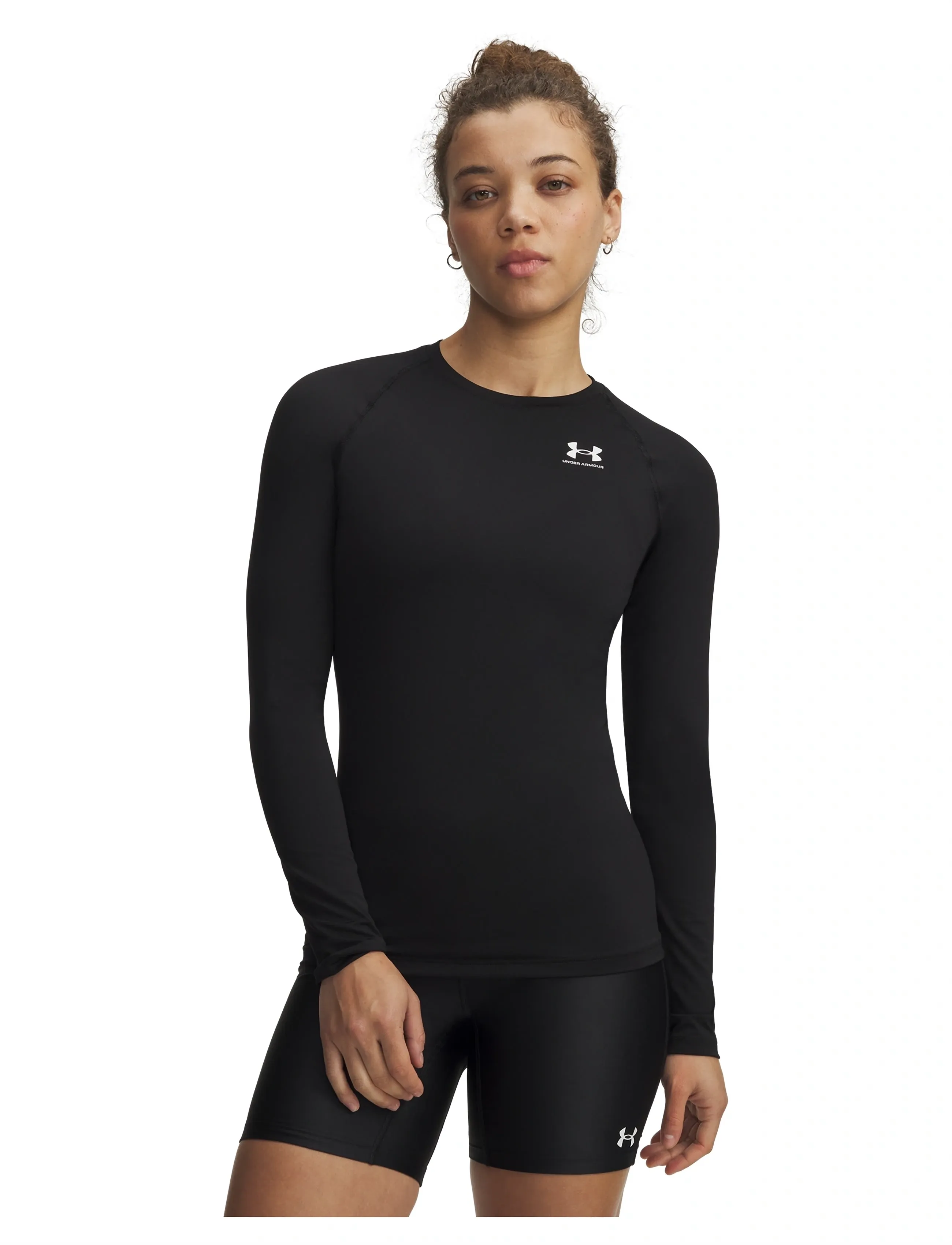 Under Armour Ua Hg Authentics Comp Ls, M, Sport Base Layers, Schwarz - Layer Oberteile, Frauen
