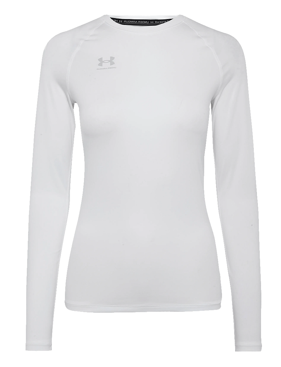 Under Armour - UA HG Authentics Comp LS - långärmade tröjor - white - 1