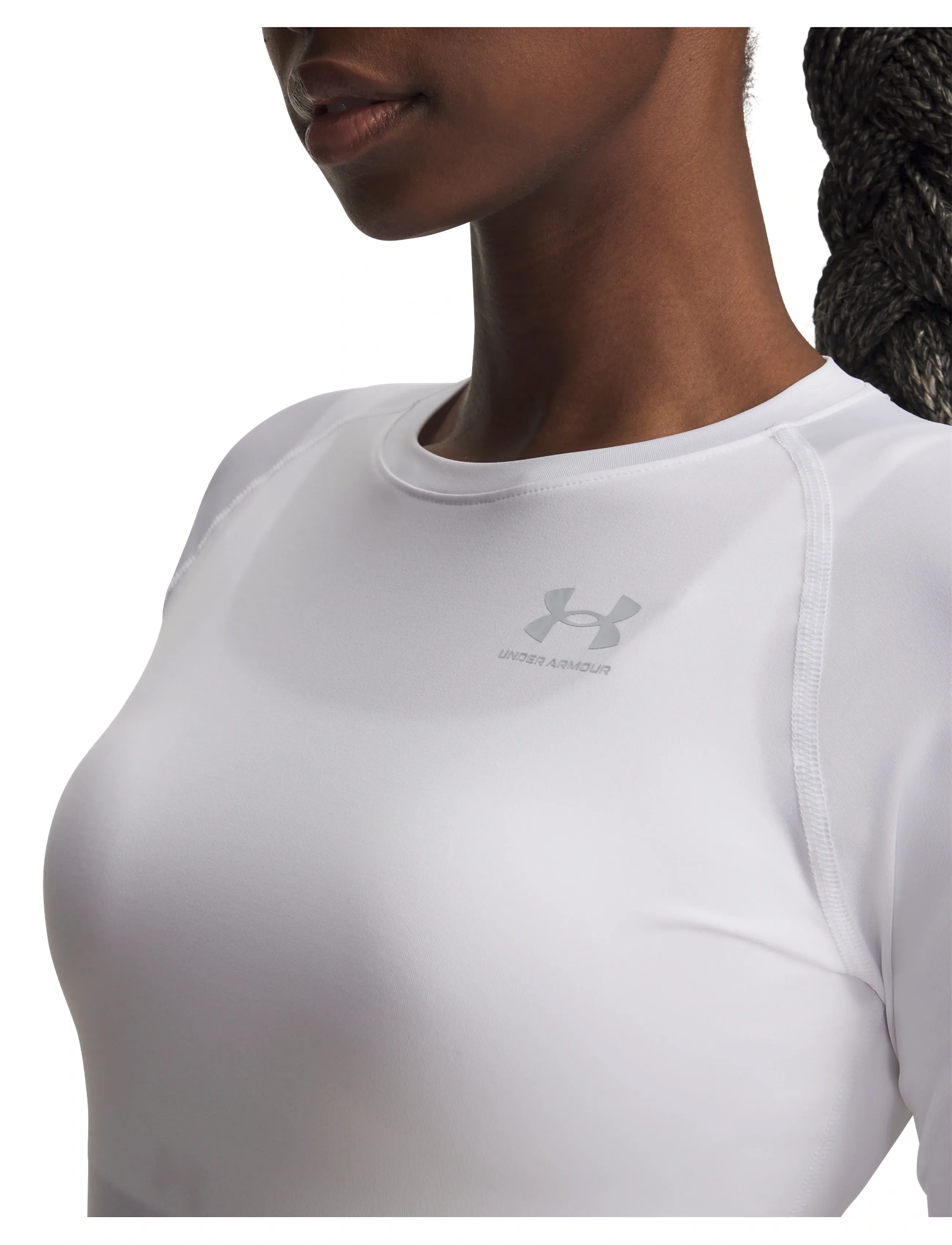 Under Armour - UA HG Authentics Comp LS - långärmade tröjor - white - 4