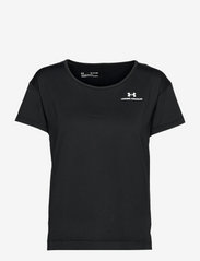 Under Armour - UA Rush Energy SS - t-shirts - black - 0