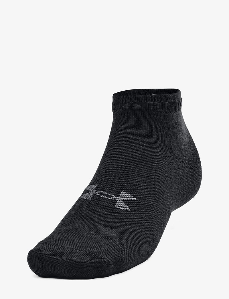Under Armour - UA Essential Low Cut 3Pk - träningsstrumpor - black - 3