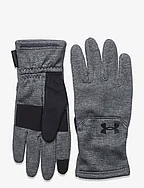 UA Storm Fleece Gloves - PITCH GRAY