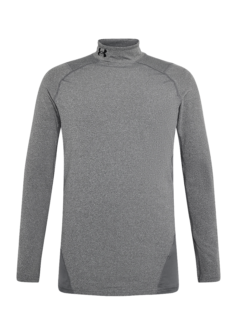 Under Armour - UA CG Armour Fitted Mock - pikkade varrukatega alussärgid - charcoal light heather - 0