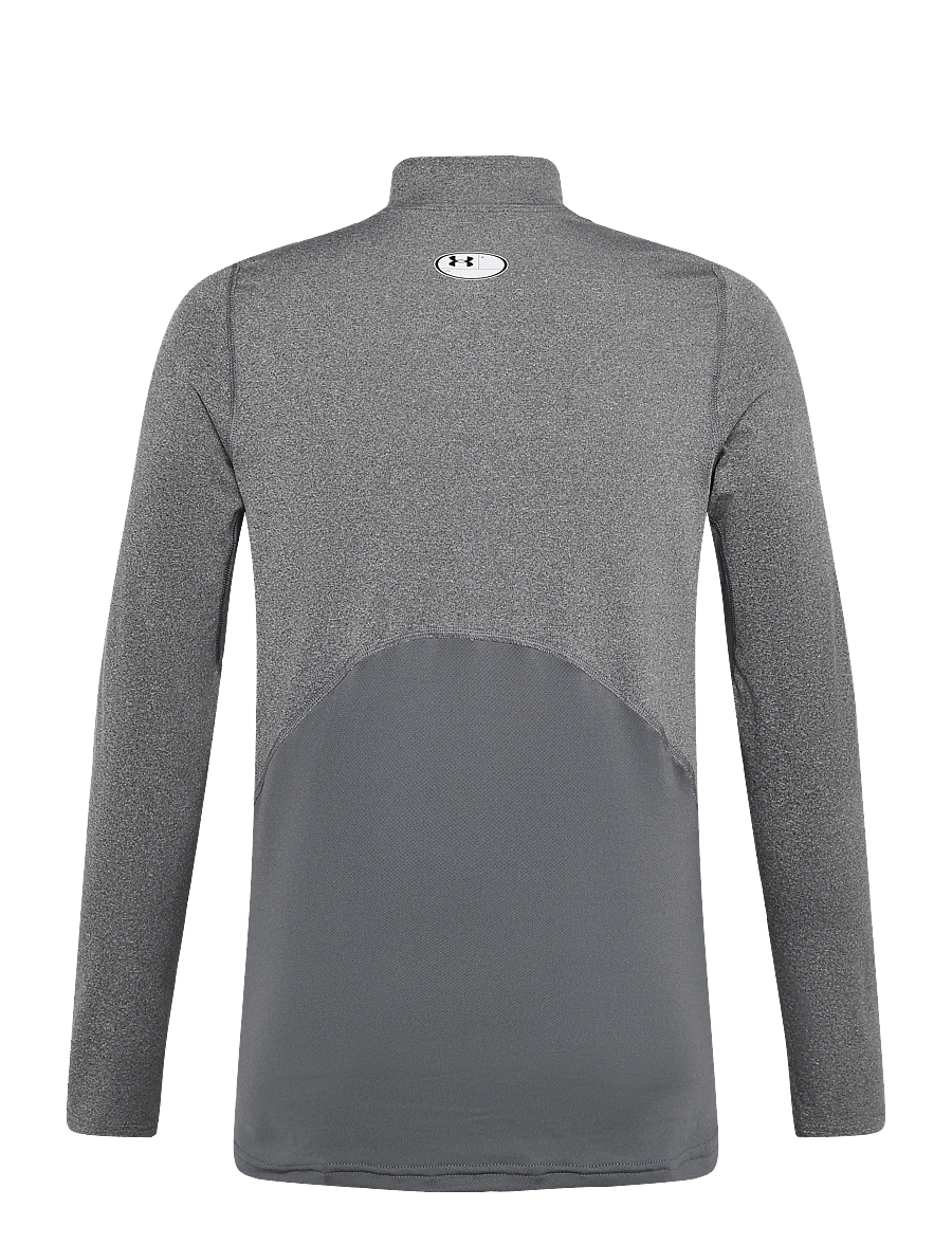 Under Armour - UA CG Armour Fitted Mock - pikkade varrukatega alussärgid - charcoal light heather - 1