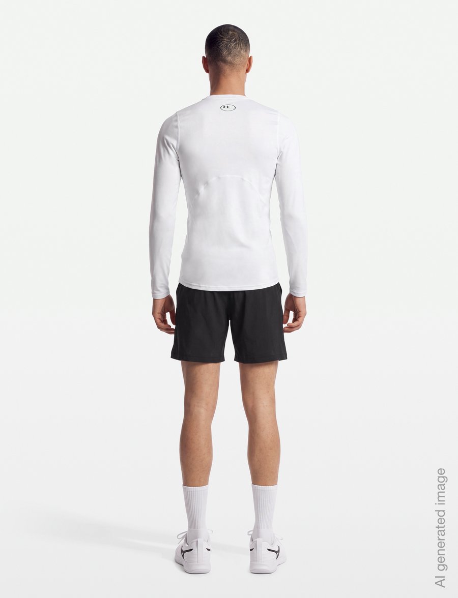 Under Armour - UA CG Armour Fitted Crew - langarmshirts - white - 4