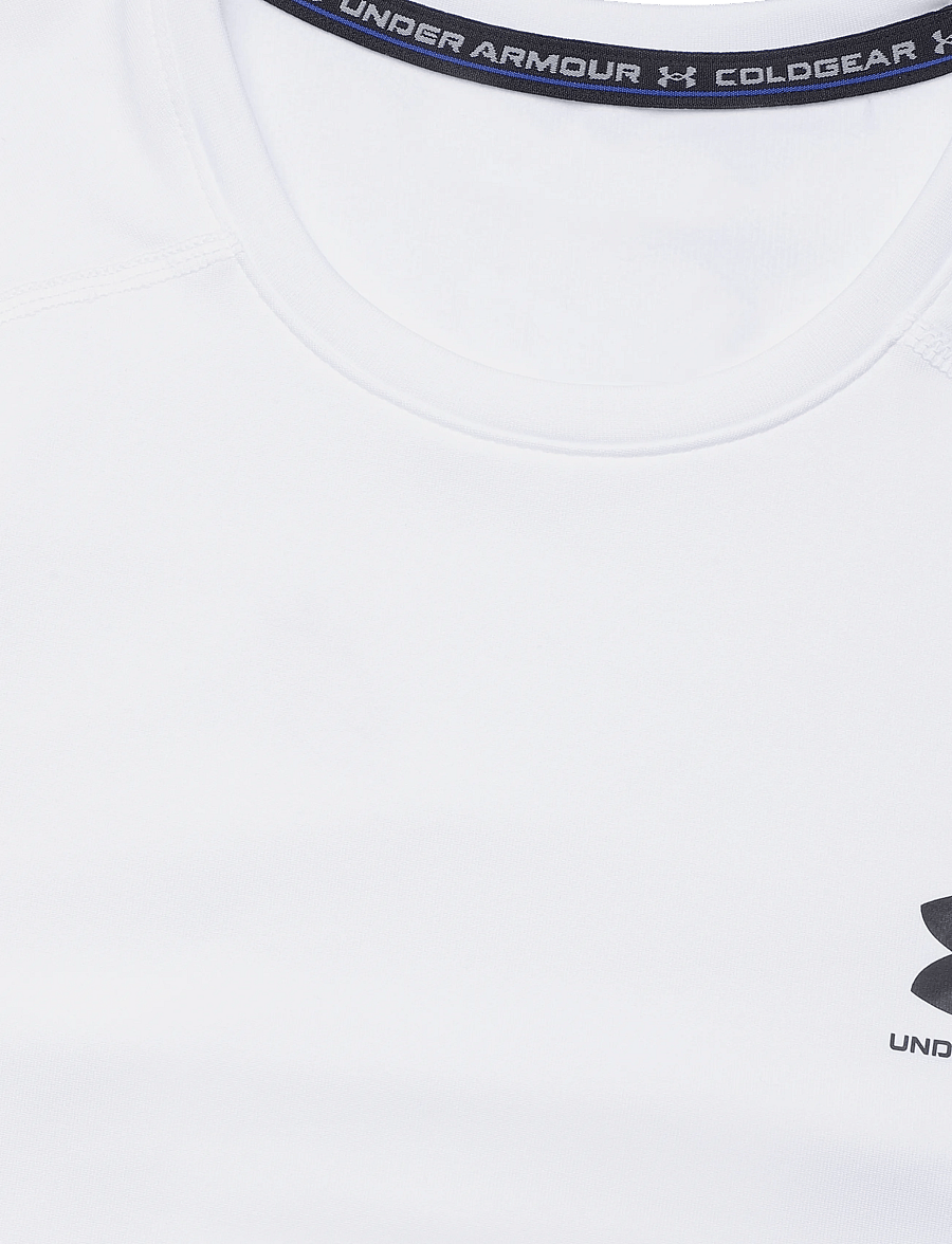 Under Armour - UA CG Armour Fitted Crew - langærmede t-shirts - white - 2