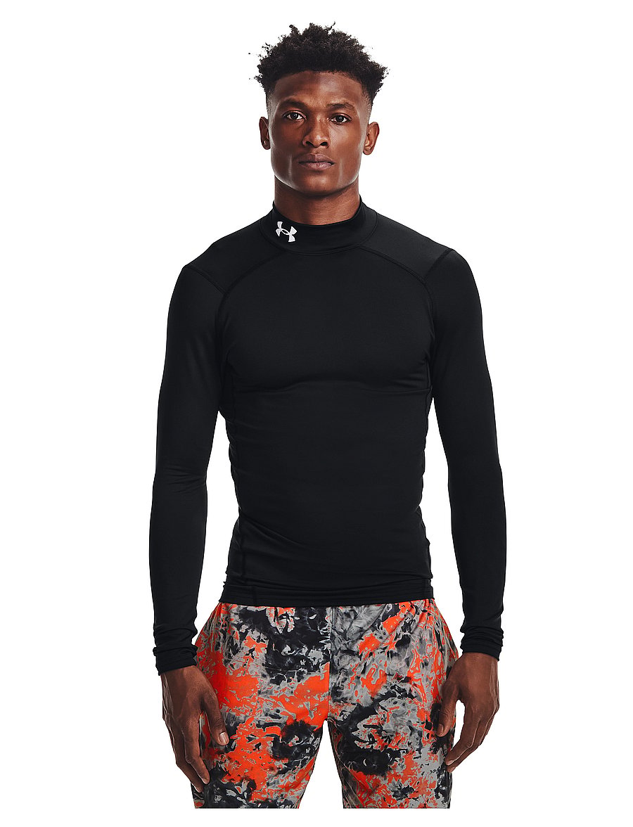 Under Armour - UA CG Armour Comp Mock - underställströjor - black - 3