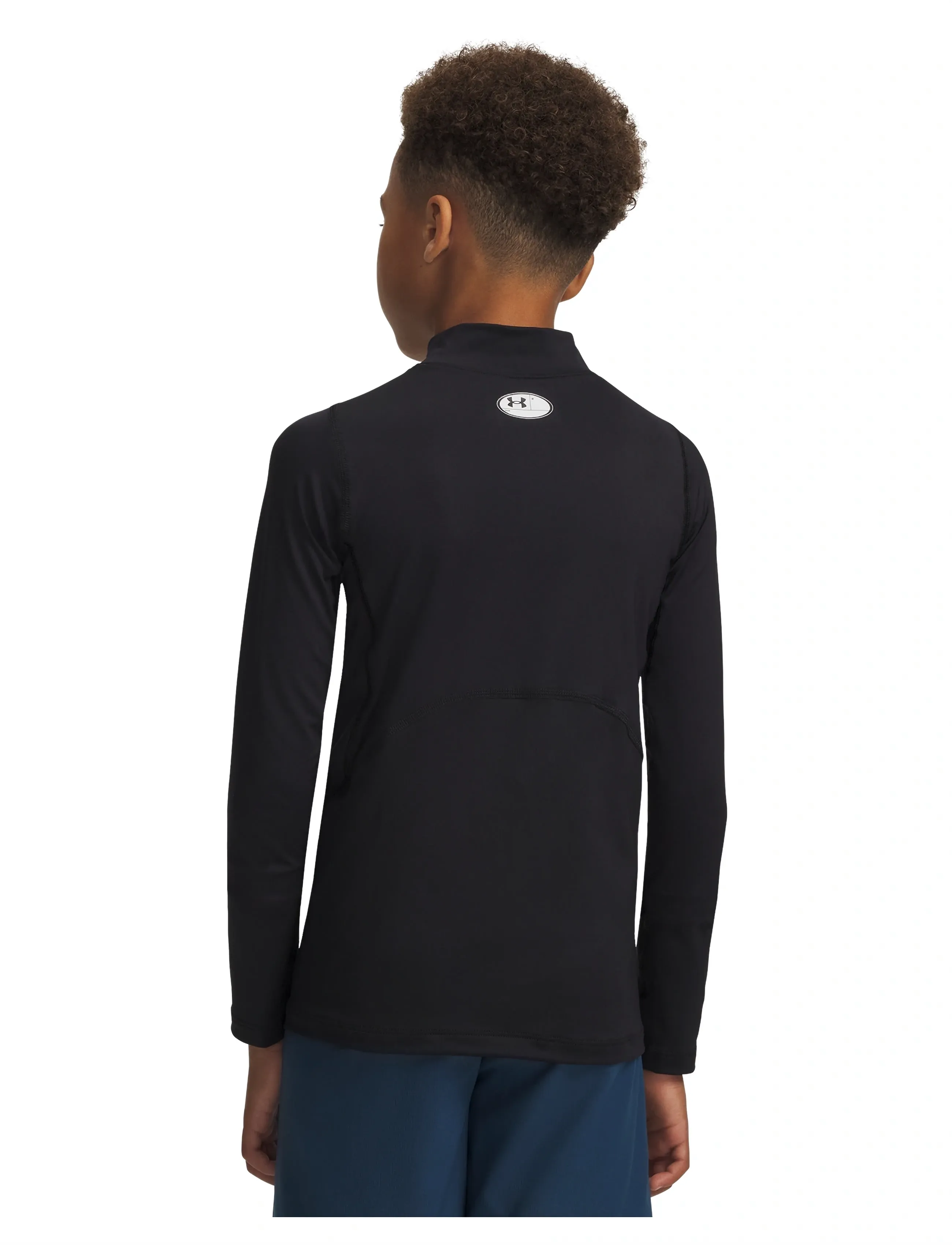 Under Armour - UA HG Armour Mock LS - spordisärgid - black - 3
