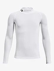 Under Armour - UA HG Armour Mock LS - long-sleeved t-shirts - white - 0
